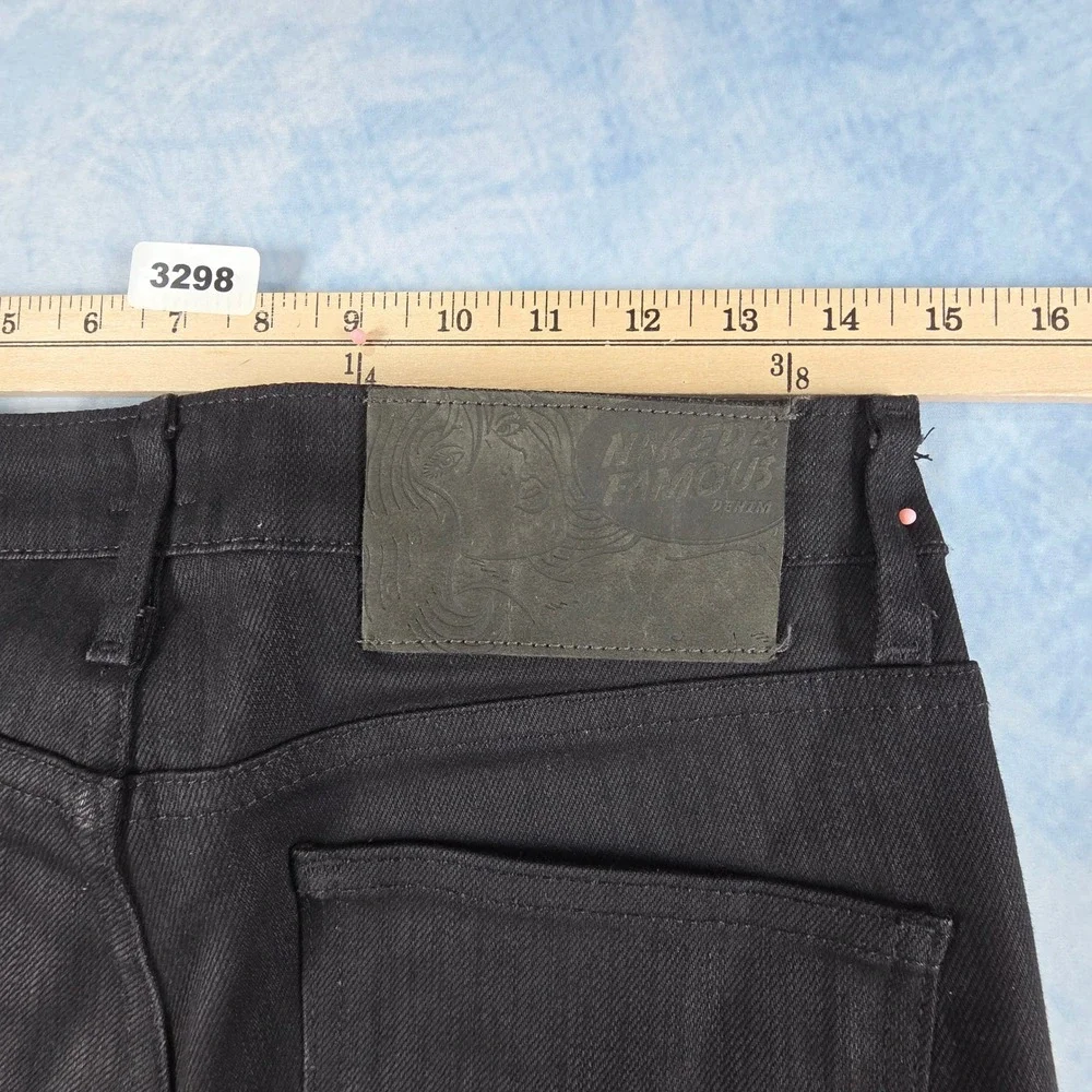 Naked & Famous Skinny Guy Black Power Stretch Denim Jeans Mens 31 013011